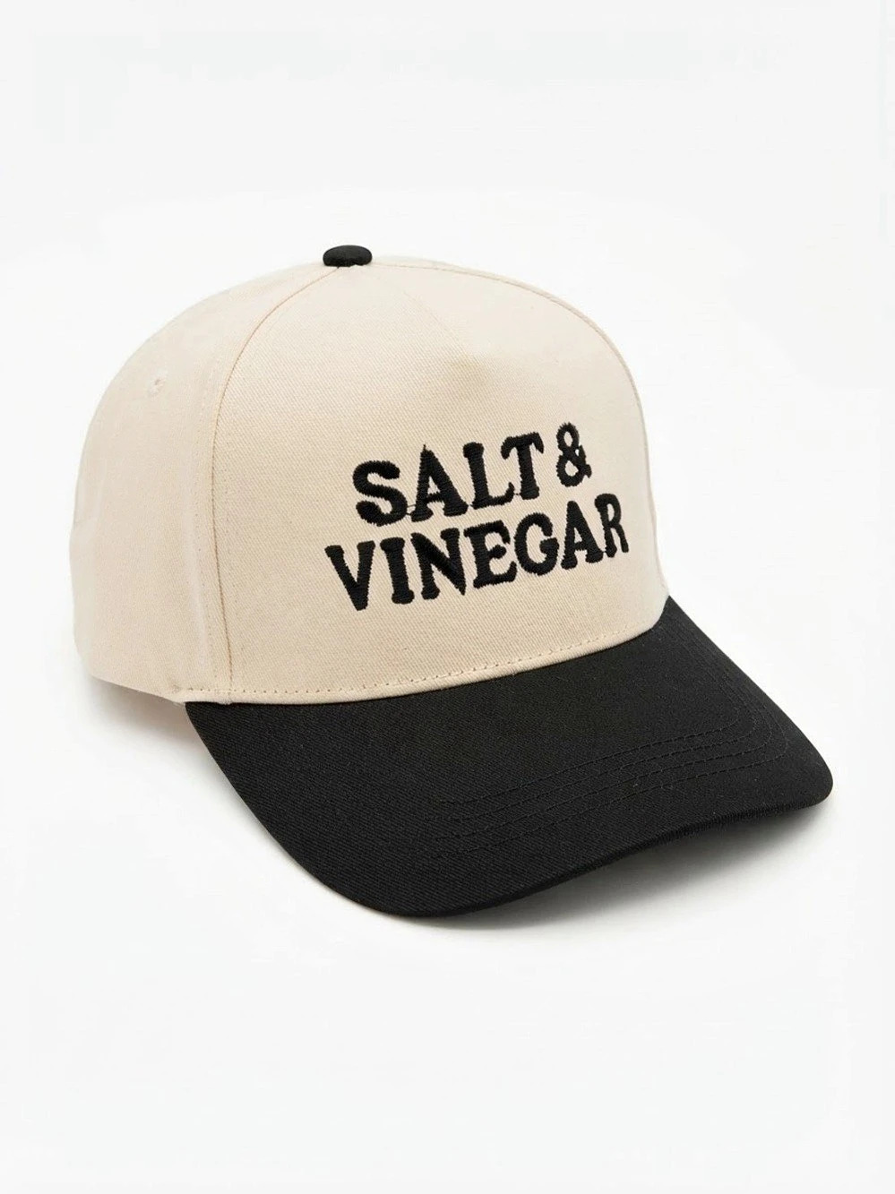 Zenana Salt & Vinegar Embroidered Two-Tone Hat